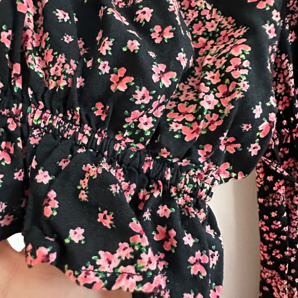 Miss Selfridge paisley Floral Puff Sleeve Dress - Picture 4 of 5